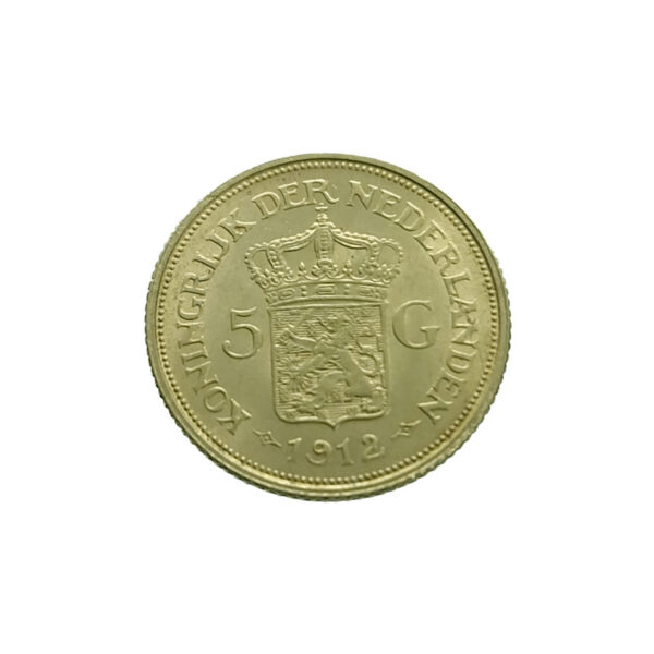 Nederland 5 Gulden 1912 Wilhelmina