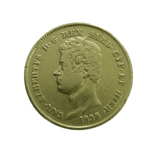 Italy, Sardinia 20 Lire 1838 Carlo Alberto