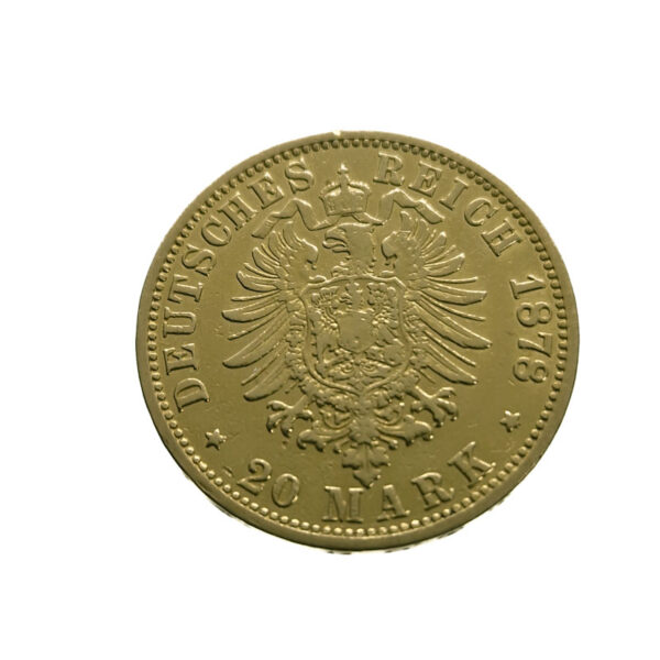 Germany, Hamburg 20 Mark 1878 Freie und Hansestadt Hamburg