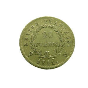 France 20 Francs 1811-W (Lille) Napoleon