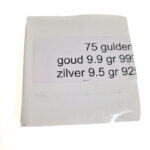 Netherlands Antilles 75 Gulden 1999 Beatrix - Settlement - Bimetallic