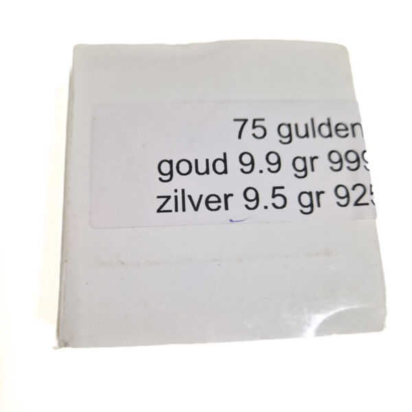 Netherlands Antilles 75 Gulden 1999 Beatrix - Settlement - Bimetallic
