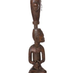 Figure - Wood, nails, feathers - Yombe - Congo