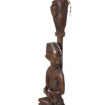 Figure - Wood, nails, feathers - Yombe - Congo