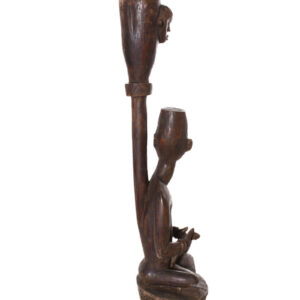 Figure - Wood, nails, feathers - Yombe - Congo