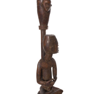 Figure - Wood, nails, feathers - Yombe - Congo