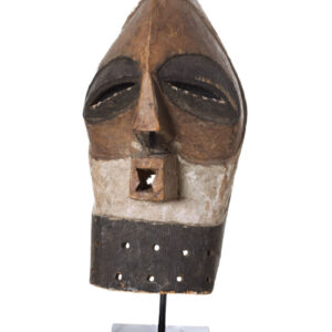 Mask - Wood - Kifwebe - Songye - Congo DRC Including professional custom made stand.
