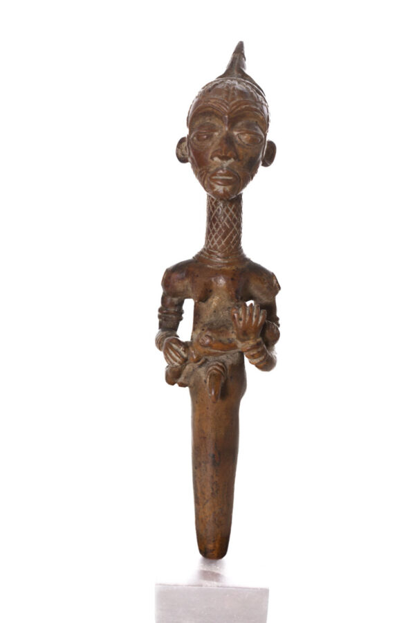 Maternity figure - Wood- Bena Lulua- DR Congo