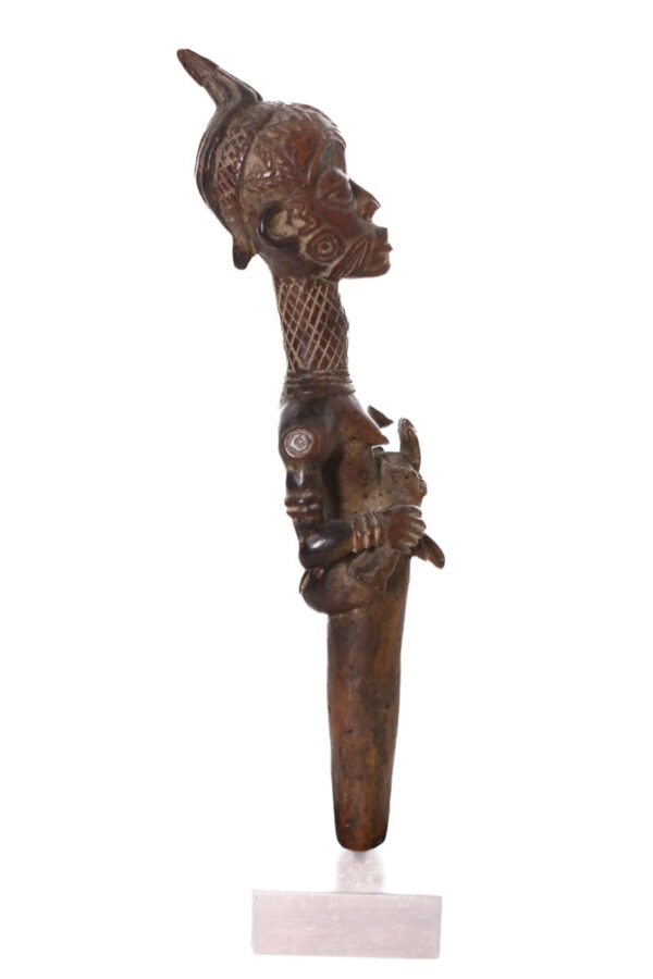 Maternity figure - Wood- Bena Lulua- DR Congo