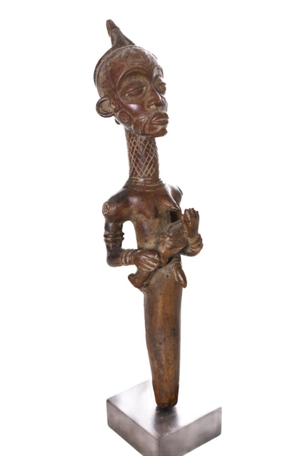 Maternity figure - Wood- Bena Lulua- DR Congo