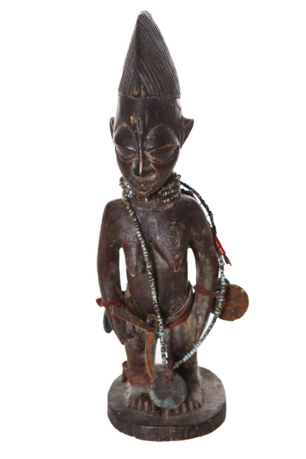 Ibeji Twins - Glass beads, Wood - Yoruba - Nigeria