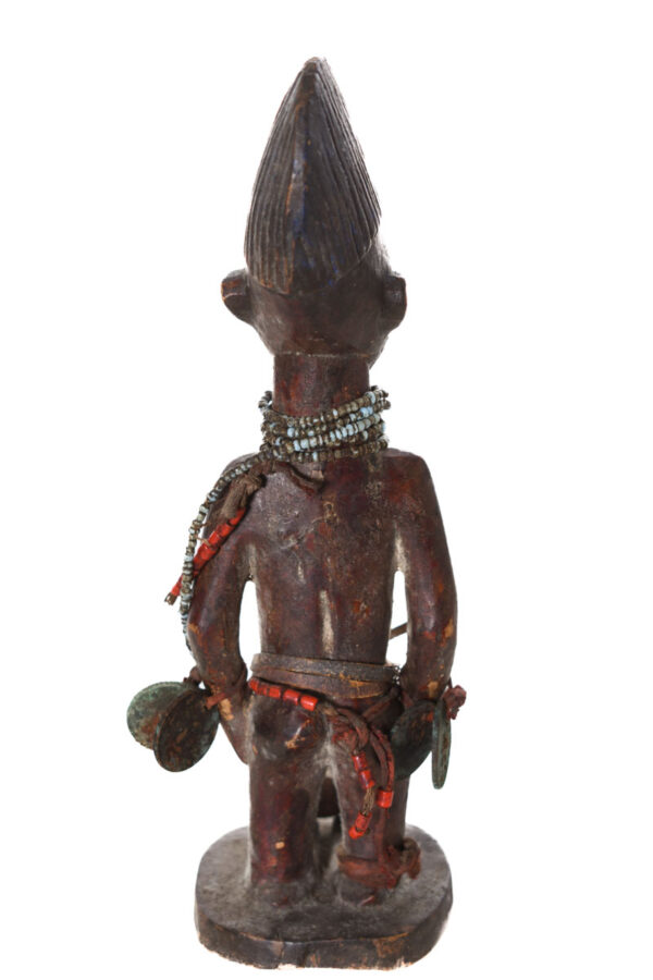 Ibeji Twins - Glass beads, Wood - Yoruba - Nigeria