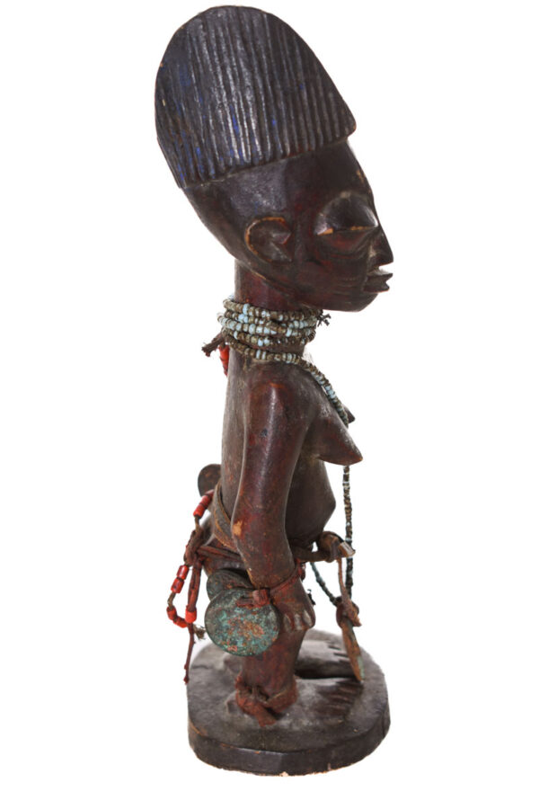 Ibeji Twins - Glass beads, Wood - Yoruba - Nigeria
