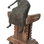 Goldweight figure - Bronze, Wood - Ashanti - Ghana