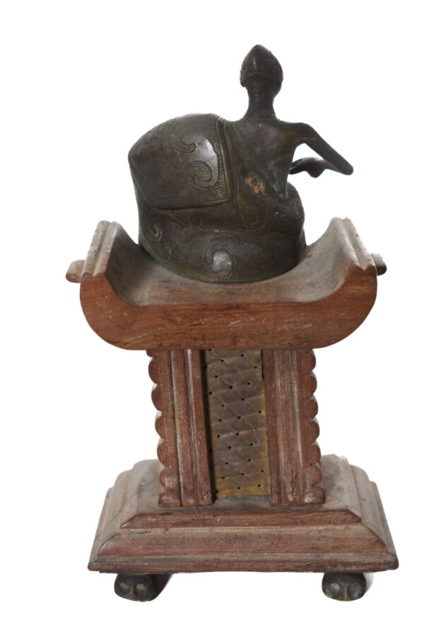 Goldweight figure - Bronze, Wood - Ashanti - Ghana