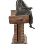 Goldweight figure - Bronze, Wood - Ashanti - Ghana