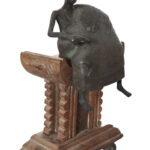 Goldweight figure - Bronze, Wood - Ashanti - Ghana