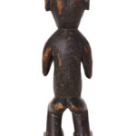 Standing monkey figure - Wood - Gbekre - Baule - Ivory Coast