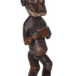 Standing monkey figure - Wood - Gbekre - Baule - Ivory Coast