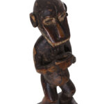 Standing monkey figure - Wood - Gbekre - Baule - Ivory Coast