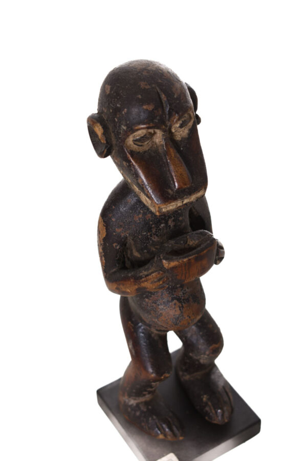Standing monkey figure - Wood - Gbekre - Baule - Ivory Coast