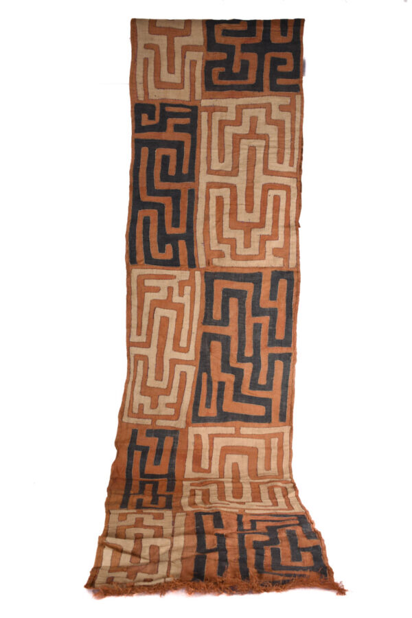 Textile - Cloth - Shoowa-Kuba - DR Congo 330 cm