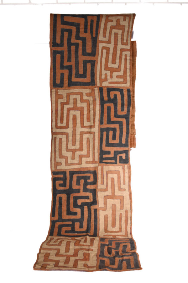 Textile - Cloth - Shoowa-Kuba - DR Congo 330 cm