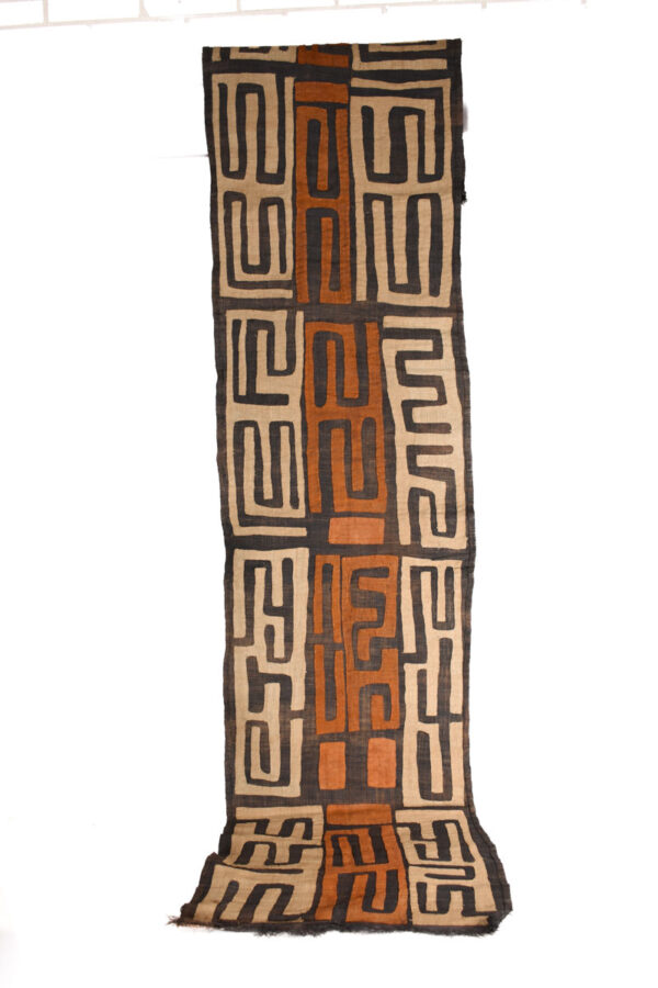 Textile - Cloth - Shoowa-Kuba - DR Congo 260 cm