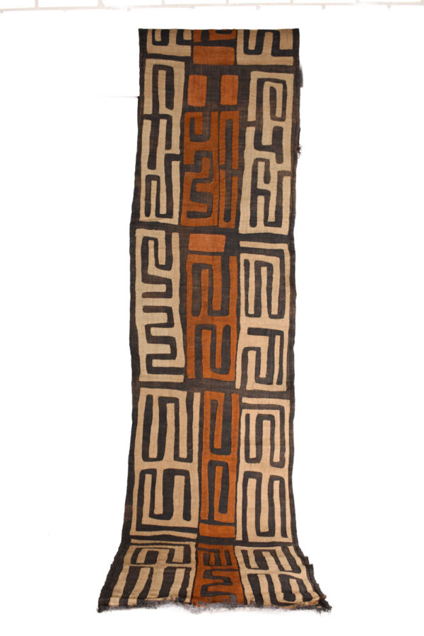 Textile - Cloth - Shoowa-Kuba - DR Congo 260 cm