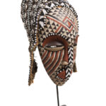 Mask - Beads, Cauris, Plant fibre, Wood - Ngaady A Waash Bushoong - Kuba - Congo