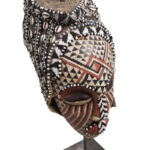 Mask - Beads, Cauris, Plant fibre, Wood - Ngaady A Waash Bushoong - Kuba - Congo