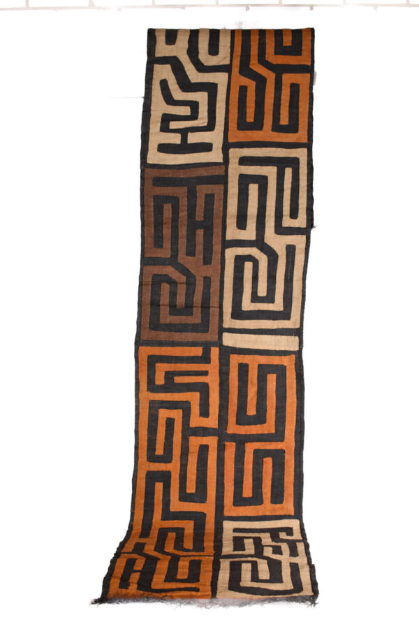 Textile - Cloth - Shoowa-Kuba - DR Congo 300 cm
