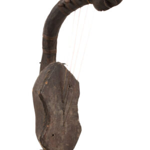Harp - Wood, Leather - Mangebetu - DR Congo