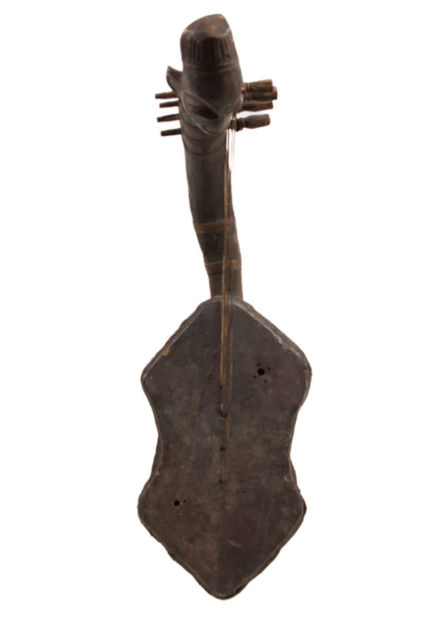 Harp - Wood, Leather - Mangebetu - DR Congo
