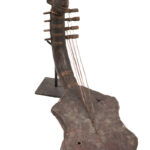 Harp - Wood, Leather - Mangebetu - DR Congo