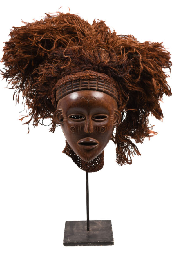 Mask - Wood, Rope - Mwana Pwo - Chokwe - DR Congo