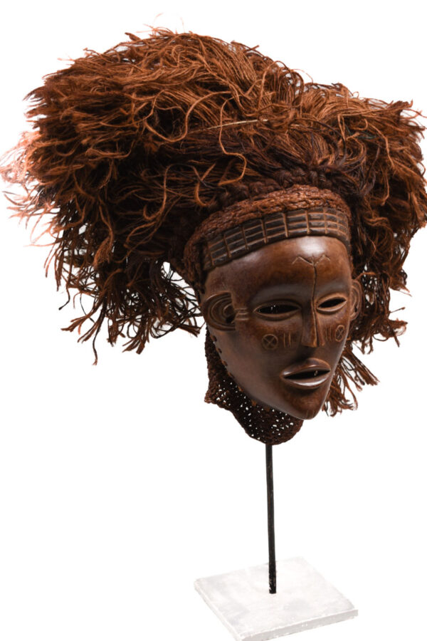 Mask - Wood, Rope - Mwana Pwo - Chokwe - DR Congo