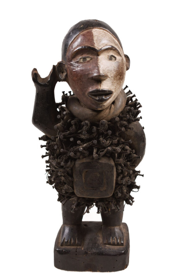 Nkisi Figure - Nail, Wood - Yombe - Congo