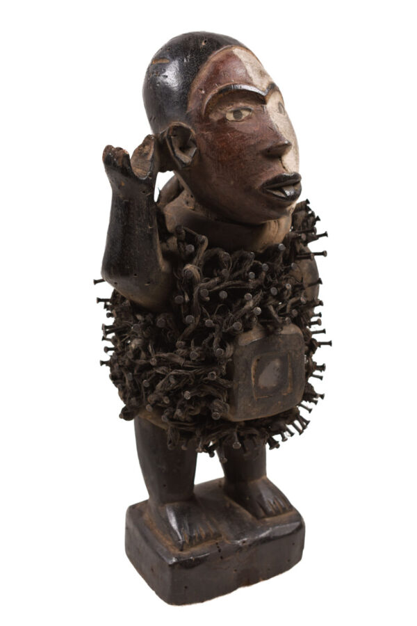 Nkisi Figure - Nail, Wood - Yombe - Congo