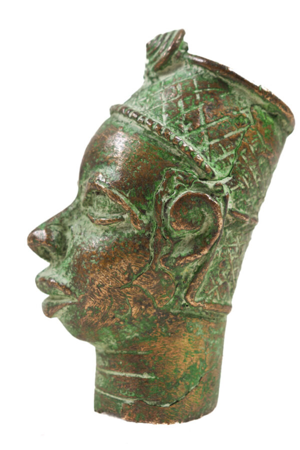 Head of a Queen - Bronze - In the style of Edo / IFE - Benin