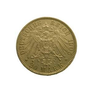 Germany, Bavaria 20 Mark 1905-D Otto