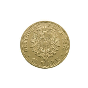 Germany, Bavaria 10 Mark 1875-D Ludwig II