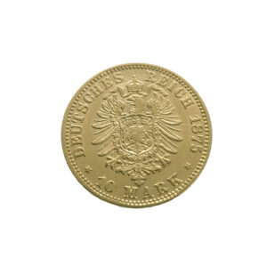 Germany, Bavaria 10 Mark 1875-D Ludwig II