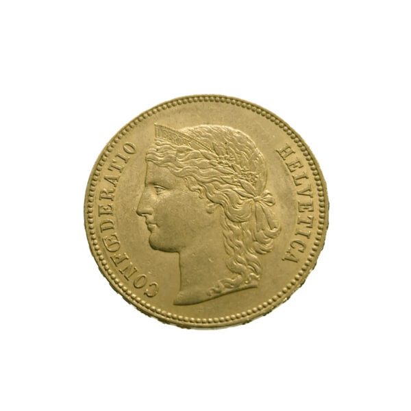 Switzerland 20 Francs 1896 Helvetica