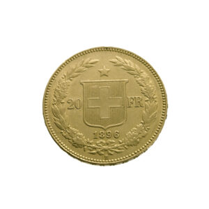 Switzerland 20 Francs 1896 Helvetica