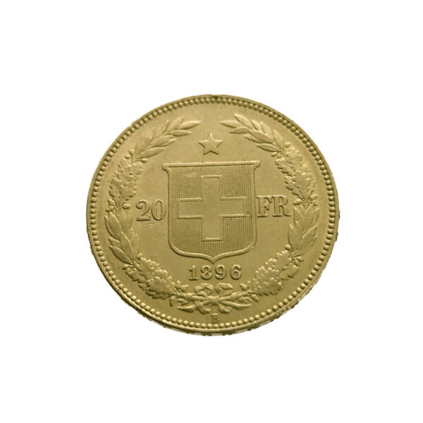 Switzerland 20 Francs 1896 Helvetica
