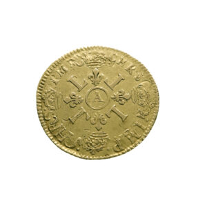 France Louis d`or with 4-Ls 169(8)-A Louis XIV