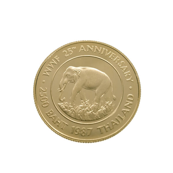 Thailand 2500 Baht 1987 Rama IX - WWF