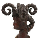 Crest Mask - Wood, Antelope skin - Ejagham - Ekoi - Nigeria