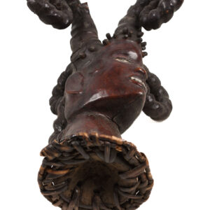 Crest Mask - Wood, Antelope skin - Ejagham - Ekoi - Nigeria